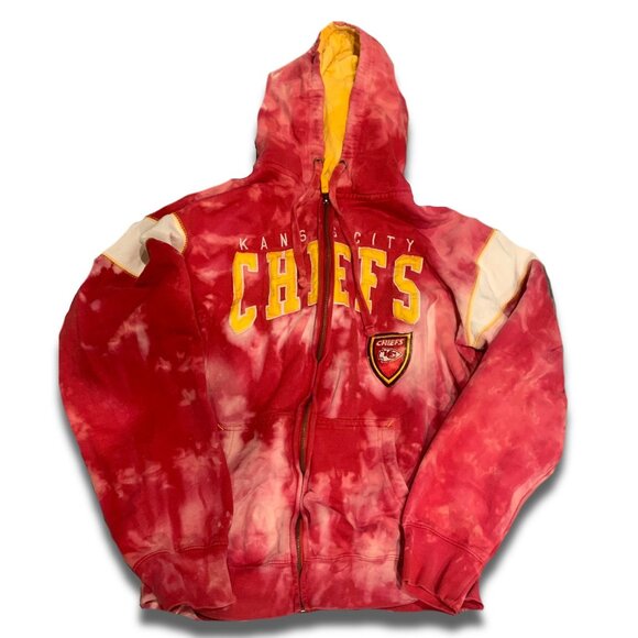 Other - Acid Wash Kansas City Chiefs Hoodie, Adult Mens XL, NFL Football, Made in USA -